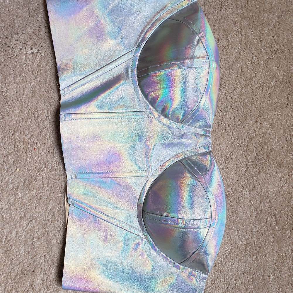 Holographic bustier